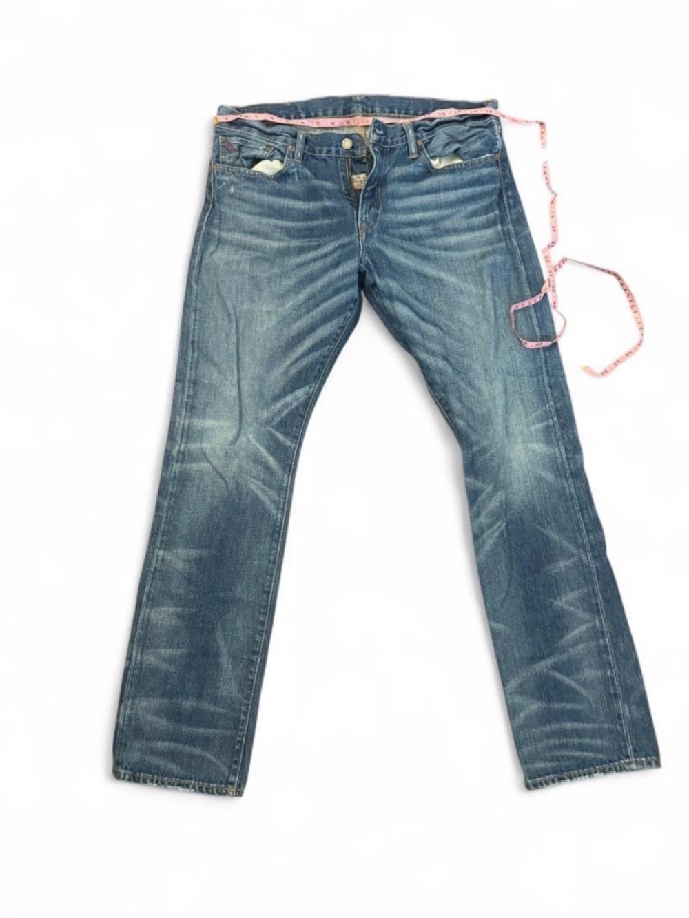 Polo by Ralph Lauren Men's Faded Blue Straight Jeans